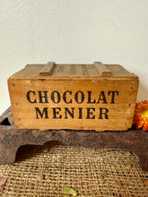 Load image into Gallery viewer, French Vintage Chocolat Menier Crate