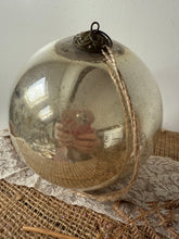 Load image into Gallery viewer, French Vintage Silvered Mercury Glass Witches Ball