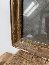 Load image into Gallery viewer, Antique French Wooden Gesso Foxed Mirror