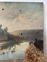 Load image into Gallery viewer, French Countryside Rural Scene Oil on Canvas