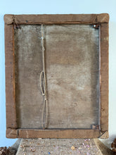 Load image into Gallery viewer, Fabulous Frilly Firey Dahlia Antique Oil on Canvas