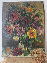 Load image into Gallery viewer, Stunning Antique French Floral Oil Painting