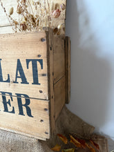 Load image into Gallery viewer, French Vintage Wooden Chocolat Menier Crate