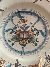 Load image into Gallery viewer, French Faience Antique Stapled Gentle Toned Plate