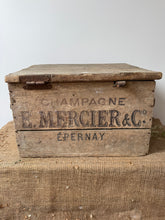 Load image into Gallery viewer, French Antique Wooden Champagne Crate