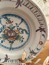 Load image into Gallery viewer, French Faience Antique Stapled Gentle Toned Plate