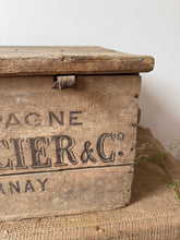 Load image into Gallery viewer, French Antique Wooden Champagne Crate