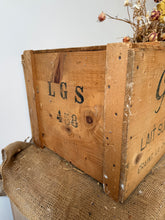 Load image into Gallery viewer, French Guignoz Vintage Wooden Crate
