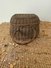 Load image into Gallery viewer, French Small vintage wicker Basket
