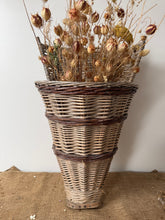 Load image into Gallery viewer, French Vintage Wicker Harvesting Basket
