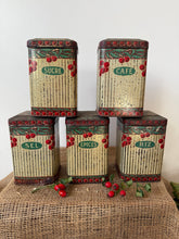 Load image into Gallery viewer, Fabulous Set of Five French Storage Canisters
