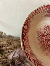 Load image into Gallery viewer, Pinky Red French Vintage Ironstone Bowl
