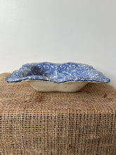 Load image into Gallery viewer, Super Vintage Blue and White Square Dish
