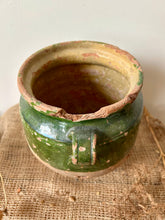 Load image into Gallery viewer, French Green Glaze Confit Pot
