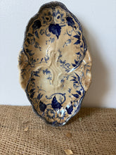 Load image into Gallery viewer, Lovely French Dark Blue Buttery Ironstone Ravier
