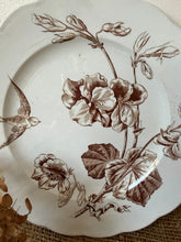 Load image into Gallery viewer, French Ironstone Brown Swallow Plate
