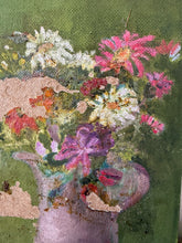 Load image into Gallery viewer, French Bright Floral Oil on Board
