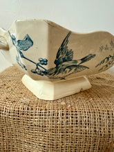 Load image into Gallery viewer, French Square Blue Transferware Dish
