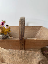 Load image into Gallery viewer, French Vintage Wooden Trug

