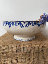 Load image into Gallery viewer, French Ironstone Sarreguimes Vichy Large Footed Bowl
