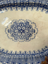 Load image into Gallery viewer, Fabulous Large Blues Oval Platter
