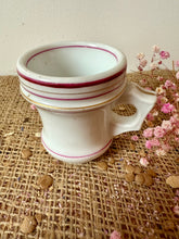 Load image into Gallery viewer, French Pink Rimmed Heavy Vintage Brulot Cup

