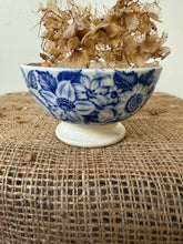 Load image into Gallery viewer, Blue Vintage Floral French Cafe au Lait
