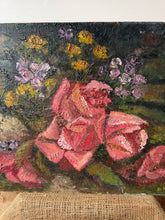 Load image into Gallery viewer, Stunning Vintage Floral Oil Painting
