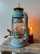 Load image into Gallery viewer, Stunning Vintage Blue Lantern
