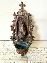 Load image into Gallery viewer, French Religious Sacremental Holy Water Font
