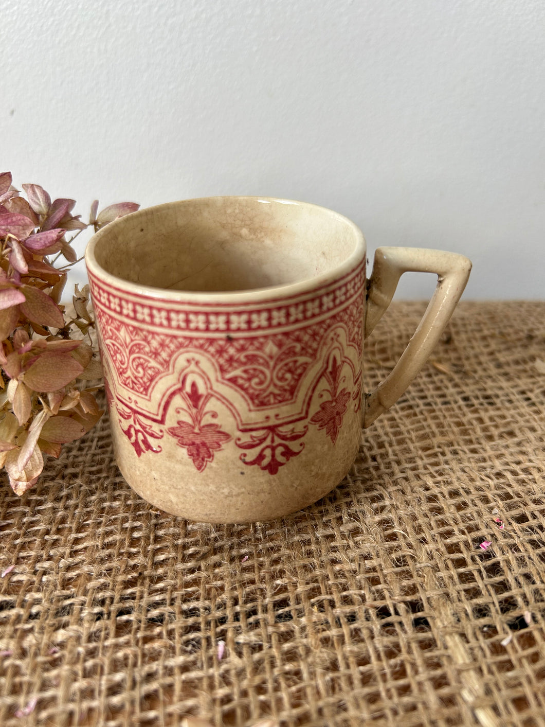 Pretty French Ironstone Cup