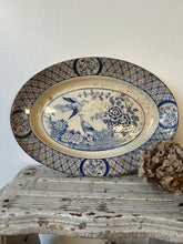 Load image into Gallery viewer, Vintage Blue and White Buttery Platter
