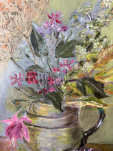 Load image into Gallery viewer, French Bright Floral Oil on Board
