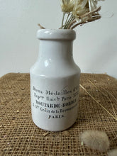 Load image into Gallery viewer, French Vintage Moutarde Bordin Ironstone Jar
