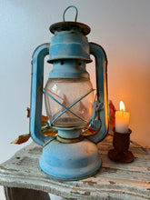 Load image into Gallery viewer, Stunning Vintage Blue Lantern
