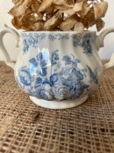 Load image into Gallery viewer, Pretty Blue and White Handled Bowl
