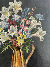 Load image into Gallery viewer, Stunning Vintage Floral Oil Painting
