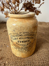 Load image into Gallery viewer, Heavily Stained Crazed Keiller Marmalade Jar
