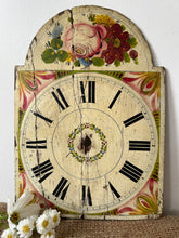 Load image into Gallery viewer, Lovely Floral Wooden Vintage Clockface
