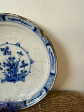 Load image into Gallery viewer, French Antique Floral Stapled Plate
