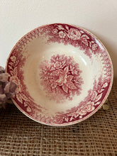 Load image into Gallery viewer, Pinky Red French Vintage Ironstone Bowl
