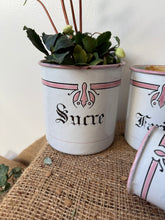Load image into Gallery viewer, Pretty Vintage Set of 4 French Art Deco Style Enamel Canisters
