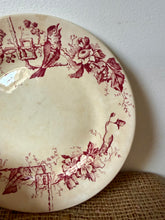 Load image into Gallery viewer, French Crazed and Buttery Pink Transferware Plate
