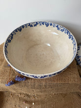 Load image into Gallery viewer, French Ironstone Sarreguimes Vichy Large Footed Bowl

