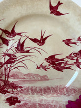 Load image into Gallery viewer, Pink Transferware Swallow Plate
