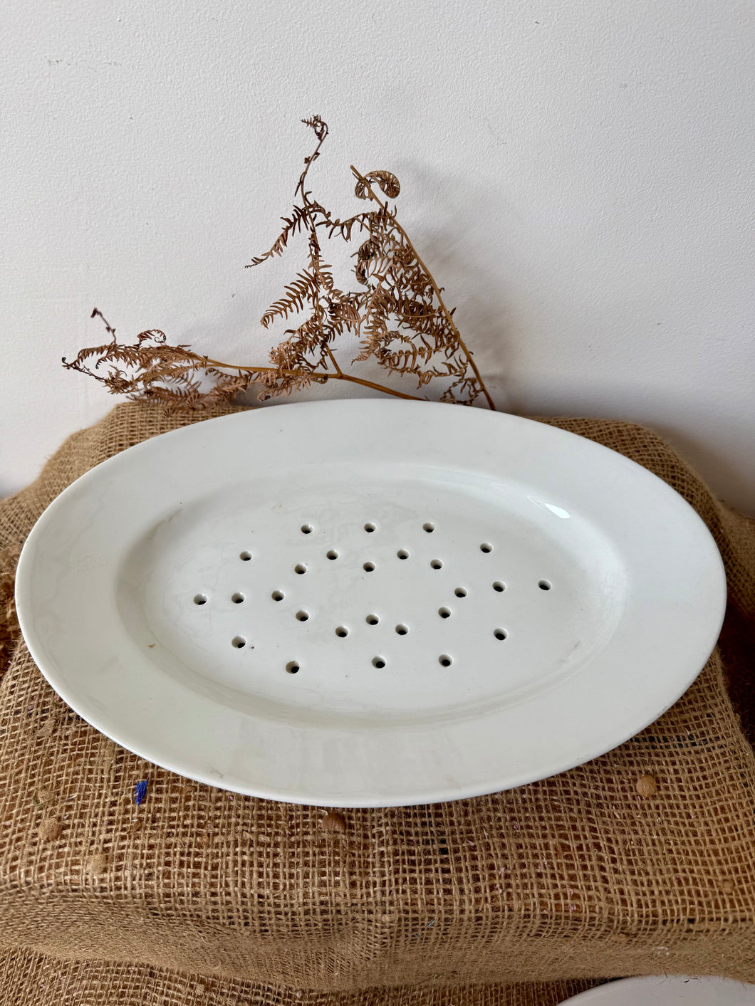 Beautiful French Oval Berry Strainer
