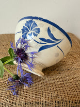 Load image into Gallery viewer, French Vintage Blue Floral Cafe au lait
