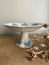 Load image into Gallery viewer, French Tall Embossed Art Deco Compote
