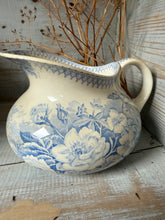 Load image into Gallery viewer, French Gentle Blue Sarreguimes Jardiniere Jug
