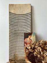 Load image into Gallery viewer, Bleached Wooden Vintage Washboard
